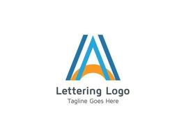 Letter A Design Abstract Creative Logo Template Vector