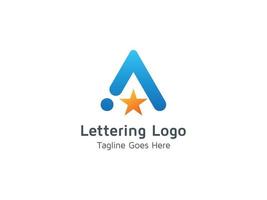 Letter A Logo Design Pro Concept Template Vector Creative