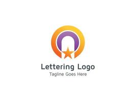 Lettering A Logo Design Template Concept Creative Vector Pro