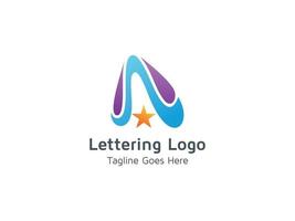 Letter A Logo Design Pro Concept Template Vector Creative