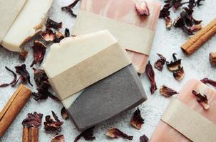 Natural handmade soap photo