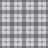 Black and white monotone seamless pattern cloth graphic simple square tartan pattern vector