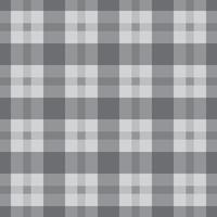 Black and white monotone seamless pattern cloth graphic simple square tartan pattern vector