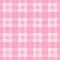 Pink seamless pattern cloth graphic simple square tartan pattern vector