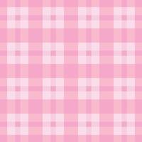 Pink seamless pattern cloth graphic simple square tartan pattern vector