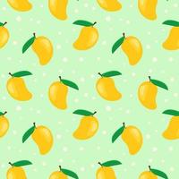 mango seamless pattern background. vector illustration