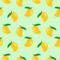 mango seamless pattern background. vector illustration