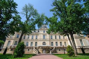 Ukraine Lviv Potocki Palace in Lviv. The ancient building. photo