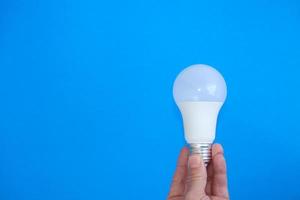 Light bulb, demonstrating a novel idea. Concepts for solutions, brainstorming, and inspiration photo