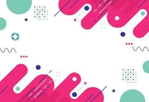 Minimal graphic design cover template with geometric shapes and lines. Colorful geometric background. Vector illustration