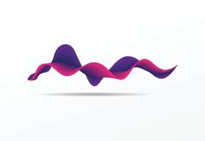 Sound wave colorful background. Gummy speaking. Vector illustration