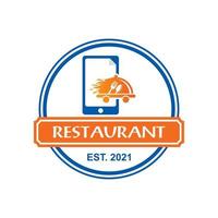 delivery logo , restaurant logo vector