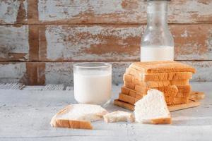 bread with milk photo