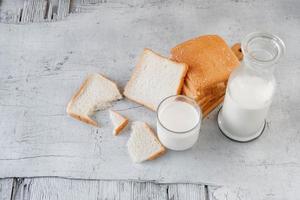 bread with milk photo