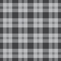 Black and white monotone seamless pattern cloth graphic simple square tartan pattern vector