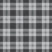 Black and white monotone seamless pattern cloth graphic simple square tartan pattern vector