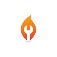 Fire Repair Vector , Industry Logo