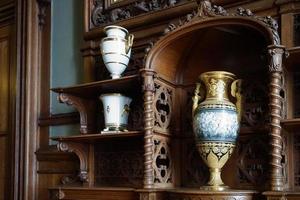 Yalta, Crimea-June 22, 2015 -Ancient interior of the Palace room, luxurious design of the Vorontsov Palace. photo