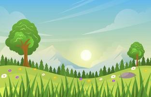 Spring Nature Background vector