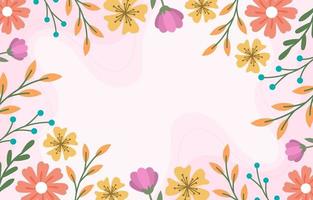 Spring Floral Element Background vector