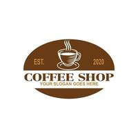 vector de café, vector de logotipo de bebida