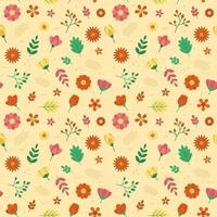 Seamless Spring Flower Pattern vector