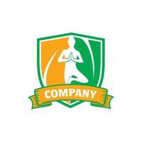 logotipo de yoga, vector de logotipo de fitness