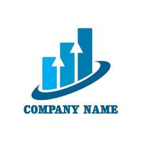 financial logo , graph logo vector