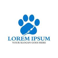 pets care and food logo , pets care logo vector
