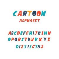 Colorful alphabet for your invitations and banner design. vector