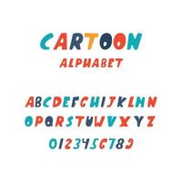 Colorful alphabet for your invitations and banner design. vector