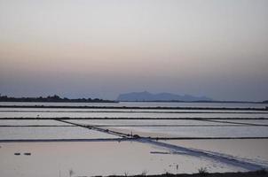 Saline Salt flats in Marsala photo