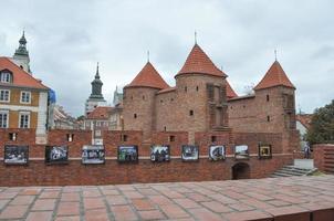 Old Town fortifications in Warsaw photo