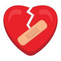 Broken heart vector icon  Which Can Easily Modify Or Edit