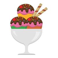 icono de vector de helado que puede modificar o editar fácilmente