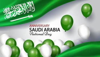 Saudi arabia national day poster template for a country's national day vector