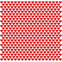 Vector Valentines seamless pattern with red hearts on white background. Vector illustration. EPS10