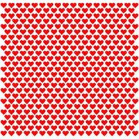 Vector Valentines seamless pattern with red hearts on white background. Vector illustration. EPS10