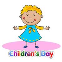 World Children's Day illustration vector