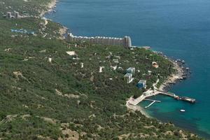 View of the coastline from a height. photo