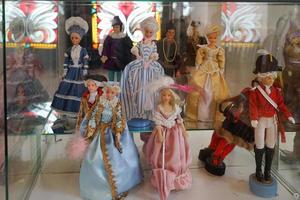 Kaliningrad, Russia-may 18, 2016- Exhibition of toys in folk costumes. photo