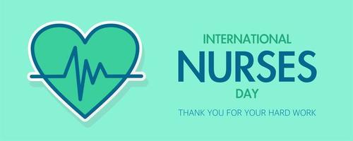 International Nurse's Day. Postcard, banner for the holiday. Vector illustration. Medicine, masks, medical workers.