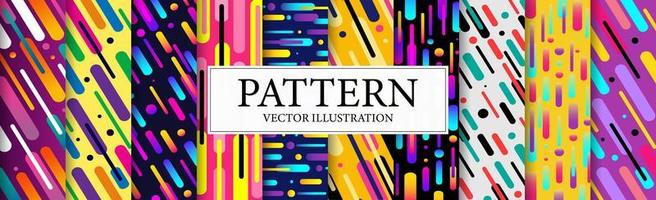 Set of 10 abstract colorful web backgrounds - Vector