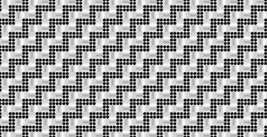 Panoramic silver metal wicker background, repeating perforated elements - Vector