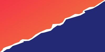 dos fondos de diferentes colores azul y naranja vector