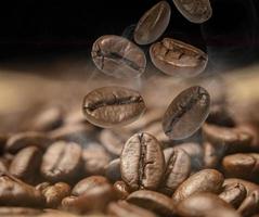 close up of coffee beans photo