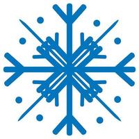 Frozen silhouette of crystal snowflake for winter design. Vector illustration with Christmas and New Year element