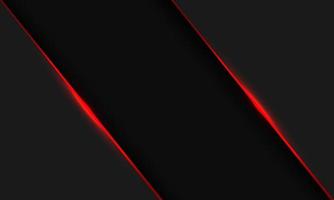 barra de banner de luz de línea roja negra abstracta en vector de fondo futurista moderno de diseño gris