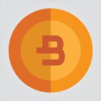 Isolated Bytecoin Currency Transparent Scalable Vector Graphic