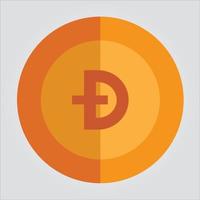 Isolated Dogecoin Currency Transparent Scalable Vector Graphic